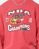 Mitchell & Ness Chicago Bulls 1996 Champions Crewneck Faded Red