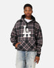 Majestic Athletic Los Angeles Dodgers Check Logo Hoodie Faded Black