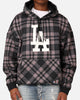 Majestic Athletic Los Angeles Dodgers Check Logo Hoodie Faded Black