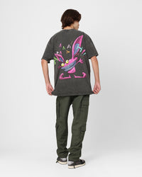 American Thrift x Aaahh!!! Real Monsters Monsters Heavyweight Vintage T-Shirt Black Wash