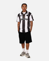 Stussy Football Polo Shirt Black/White