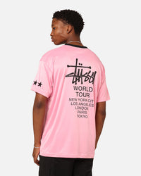 Stussy Football T-Shirt Pink