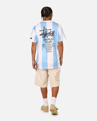 Stussy Football T-Shirt Blue/White