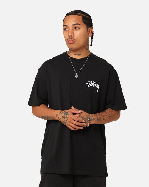 Stussy Italic No. 4 T-Shirt Black/White