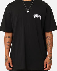 Stussy Italic No. 4 T-Shirt Black/White