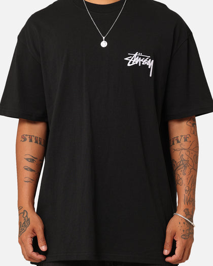 Stussy Italic No. 4 T-Shirt Black/White