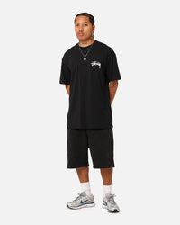 Stussy Italic No. 4 T-Shirt Black/White