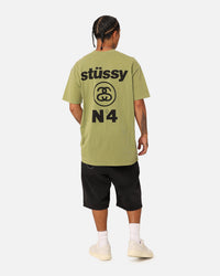 Stussy Italic No. 4 T-Shirt Pigment Olive