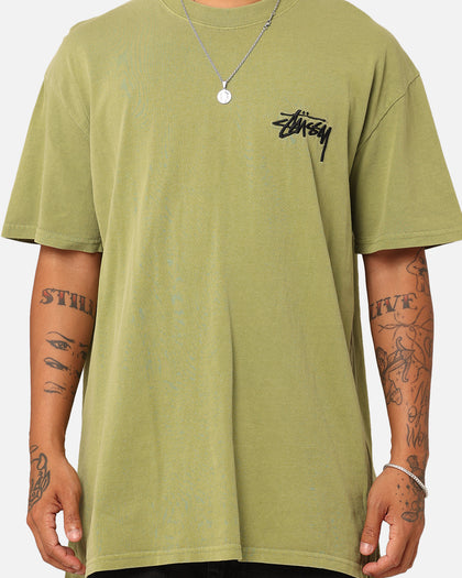 Stussy Italic No. 4 T-Shirt Pigment Olive