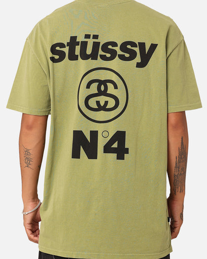 Stussy Italic No. 4 T-Shirt Pigment Olive