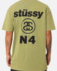 Stussy Italic No. 4 T-Shirt Pigment Olive