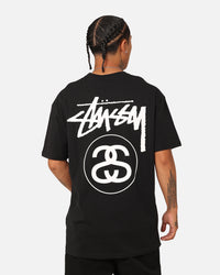 Stussy SS Link T-Shirt Black/White
