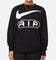 Nike Women's Sportswear Air Over-Oversized Fleece Crewneck Black/White
