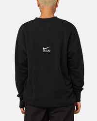 Nike Women's Sportswear Air Over-Oversized Fleece Crewneck Black/White