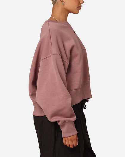 Nike Women's Sportswear Phoenix Fleece Crewneck Smokey Mauve/Black