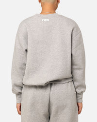 Nike Women's Sportswear Phoenix Fleece Oversized Logo Crewneck Dark Grey Heather