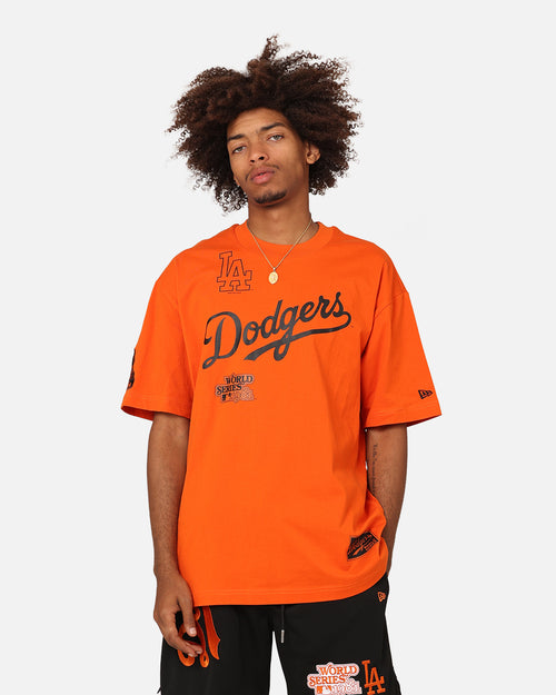 New Era Los Angeles Dodgers 'Scary Nights' Oversized T-Shirt Orange/Black