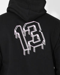 Saint Morta College Drip Hoodie Black