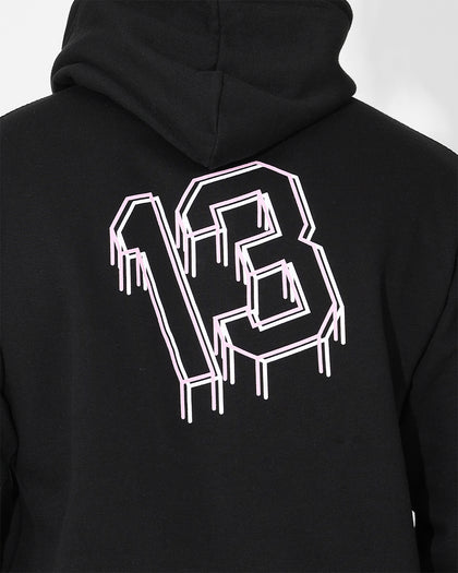 Saint Morta College Drip Hoodie Black