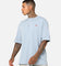 Jordan Brand Sneaker Patch Crew T-Shirt Blue Grey