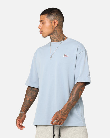 Jordan Brand Sneaker Patch Crew T-Shirt Blue Grey