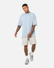 Jordan Brand Sneaker Patch Crew T-Shirt Blue Grey