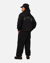 Jordan X Paris Saint-Germain Fleece Pullover Hoodie Black/Cargo Khaki