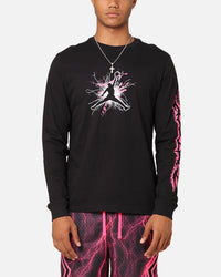 Jordan Dri-FIT Sport Long Sleeve Graphic T-Shirt Black/Hyper Pink