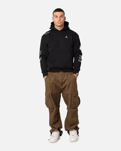 Jordan Essentials Fleece Pullover Hoodie Black/White