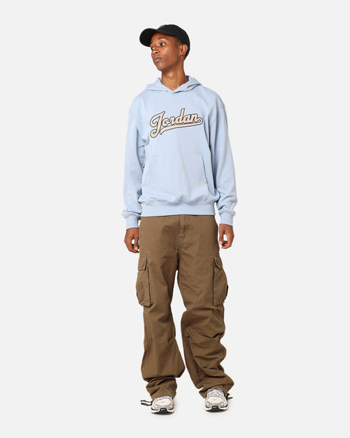 Jordan Flight MVP Fleece Pullover Hoodie Blue Grey