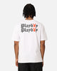 Playboy Bunny O Gothic Stack T-Shirt White
