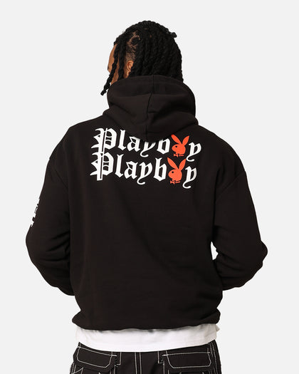 Playboy Gothic Stack Hoodie Black