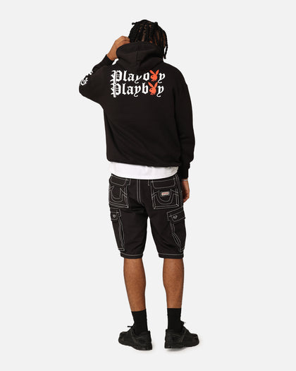 Playboy Gothic Stack Hoodie Black