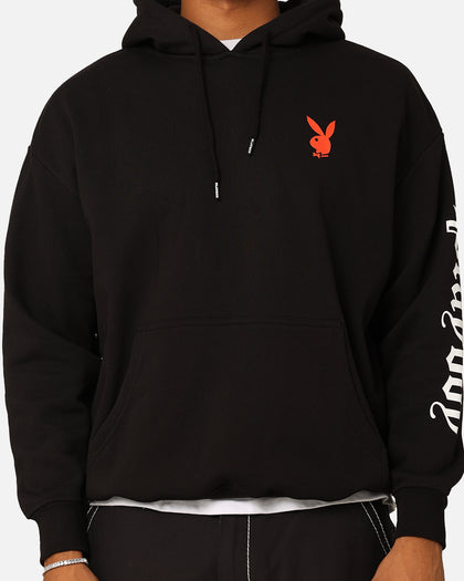 Playboy Gothic Stack Hoodie Black