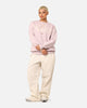 Nike Women's Sportswear Phoenix Fleece Oversized Logo Crewneck Platinum Violet/Light Orewood Brown/Smokey Mauve