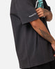 Mitchell & Ness Los Angeles Lakers Ice Blue Logo T-Shirt Faded Black