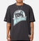 Mitchell & Ness Golden State Warriors Ice Blue Logo T-Shirt Faded Black