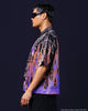 Pokémon By Loiter Gengar Split Button Up Shirt Black/Purple