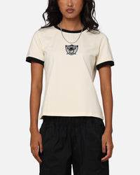 Pro Standard Women's Las Vegas Raiders SJ Ringer T-Shirt Eggshell/Black