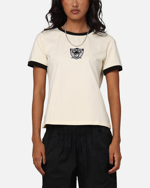 Pro Standard Women's Las Vegas Raiders SJ Ringer T-Shirt Eggshell/Black