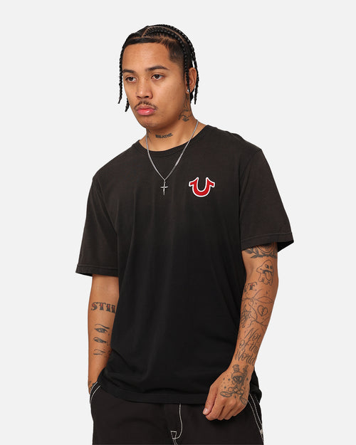 True Religion JV7 Washed T-Shirt Jet Black