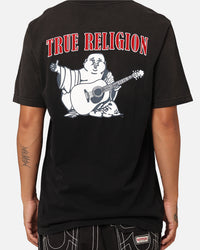 True Religion JV7 Washed T-Shirt Jet Black