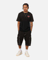 True Religion JV7 Washed T-Shirt Jet Black