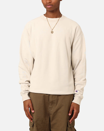 Champion Reverse Weave Terry Tape Crewneck Stone