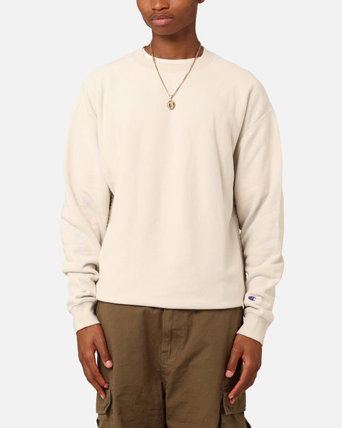 Champion Reverse Weave Terry Tape Crewneck Stone