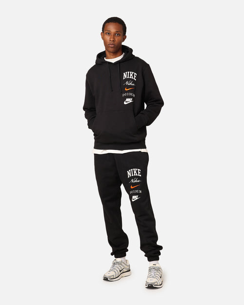 Nike Club Fleece Pullover Hoodie Black/Sail
