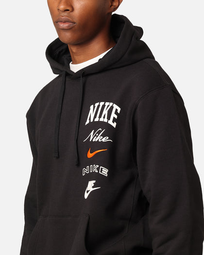 Nike Club Fleece Pullover Hoodie Black/Sail