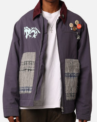 Lifted Anchors "Relly" Mohair Work Jacket Navy/Mohair