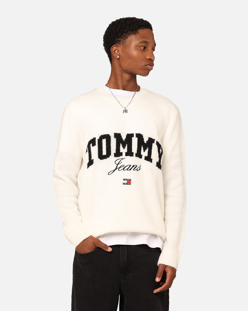 Tommy Jeans Relaxed New Varsity Sweater Ancient White