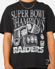 Mitchell & Ness Oakland Raiders 3 Time Super Bowl T-Shirt Faded Black